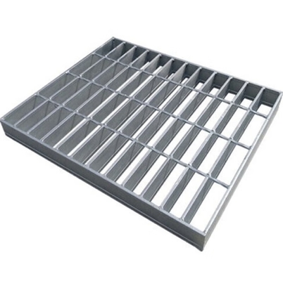 ISO9001 gecertificeerde 50 mm dwarsbalk pitch D400 gegalvaniseerde gelaste stalen grill voor huisvloer