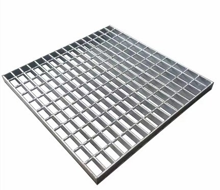 Stormdrain Gracht Dekt Mild Steel Checker Plate Grating Mesh met 50mm Cross Bar Pitch